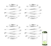 AOEVUIR 4 Pcs Boule Mélangeuse en Acier Inoxydable, Mélangeur Shaker en Métal pour Protéines, Fouet de Bouteille Shaker Fitness Sport 4.8cm