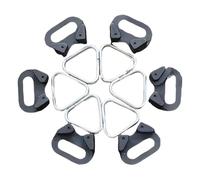 AOEVUIR 6 Pcs Camera Strap Rings Alliage de remplacement Triangle Split Anneaux
