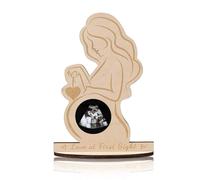 AOEVUIR Cadre Photo pour Femme Enceinte Cadre Image Échographie Bébé Support Photo Ultrason pour Future Maman Idée Cadeau Fête des Mères pour Amie Enceinte Cadre Sonogramme pour Révélation Bébé