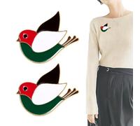 AOEVUIR Pin Palestine Oiseau, Pin Drapeau Palestine, Pin's Émail, Aigle Drapeau Broche, Oiseau Nation Palestine