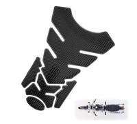 AOEVUIR Tankpad 3D Carbone, universel compatible, autocollant étanche, protection réservoir moto, grip réservoir moto sport stickers noir