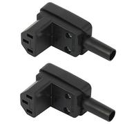 Aofan Prise Femelle IEC C13 Rewireable AC 250V/10A 90 degr¨¦s (2Pcs)