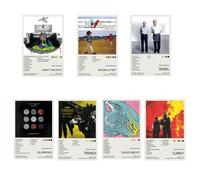 AOFCESQY Lot de 7 affiches en édition limitée de la couverture de l'album Twenty One Pilots, sans cadre, 20 x 30 cm, poster sur toile pour décoration de chambre à coucher, bureau, chambre, cadeau