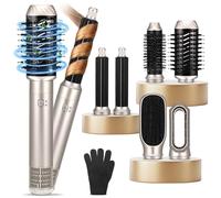 Aofesel Air Styler 6 en 1 Auto Boucleur a Air, 1000W Magic Styler avec Seche Cheveux, Brosse Soufflante, Brushing Brosse Soufflante, Brosse Soufflante Lissante, Boucler les Cheveux, Sécher