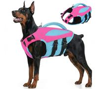 AOFITEE Gilet de Sauvetage pour Chiens de Grande Taille, Haute flottabilité, Taille L, avec Grippe de Sauvetage, léger et sûr, Gilet de Sauvetage réfléchissant, pour la Natation pour Les Sports