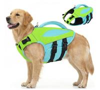 AOFITEE Gilet de Sauvetage pour Chiens de Grande Taille, Haute flottabilité, Taille L, avec Grippe de Sauvetage, léger et sûr, Gilet de Sauvetage réfléchissant, pour la Natation pour Les Sports