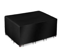 AOFOAE Bâche Salon de Jardin Exterieur 300x80x85cm/LxWxH Housse de Table Jardin Rectangulaire,Anti-UV 600D Tissu Oxford pour Table Chaise Set Résistante aux Intempéries et aux Déchirures Bache