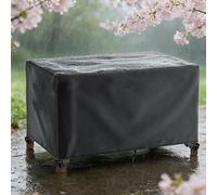 AOFOAE House De Table Exterieur 220x100x74cm/LxlxH Grande Housse pour Meubles de Jardin,Housse pour Salon de Jardin Exterieur,XXL avec Boucles Et Cordon E Serrage Imperméable,Coupe-Vent,Anti-UV