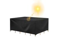 AOFOAE Housse de Table Jardin,Bâche Protection Table de Jardin Imperméable 245x110x75cm Coupe-Vent, Anti-UV,Housse de Protection Meubles Exterieur Tissu Oxford 600D