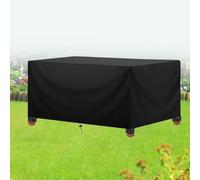 AOFOAE Housse Table De Jardin Exterieur Impermeable 190x70x60cm/LxlxH Housses pour Mobilier De Jardin 600d Oxford Tissu,Housse De Table De Jardin Rectangulaire Résistance au Vent, Anti-UV