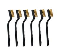 Aofocy Ensemble de brosse à fil en laiton durable de 6 pièces pour le nettoyage des scories et de la rouille de soudure