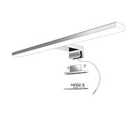 Aogled Led Lampe Miroir Salle De Bain 40 CM 10W 230V 820lm Blanc Neutre 4000K,Classe II En Acier Inoxydable Slim Bain Miroir Lampe,Pince Sur Le/Cabinet/Mur D'éclairage 400mm