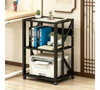 Aogley Mueble HiFi,Soporte Altavoz Con Estantes Ajustables, Gabinete De Almacenamiento De Medios Estéreo for TV, Soporte Altavoz Para consola de juegos, equipos de grabación(Style 3)