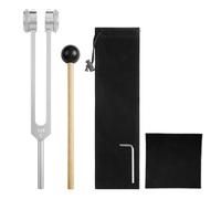 AOGOE Diapason, 128 Hz Diapason Therapeutique, Diapason En Alliage D'Aluminium Ensemble D'Outils, Pour La Thérapie Des Chakras Et Par Le Son, Le Soulagement Stress, Yoga, Méditation, Spa, Massage
