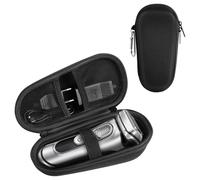 AOGOE Étui de Voyage pour Rasoir électrique, Sac de rasage électrique en EVA pour Braun Series 3s/5s/7s/9s, Étui de Protection Rigide pour Braun Series 3/5/7/9s étui de Transport pour Rasoir de Voyage