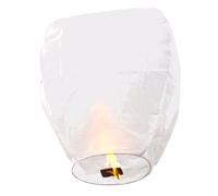 AOHANG - Lot de 2 lanternes célestes/volantes en papier Kongming (blanc)