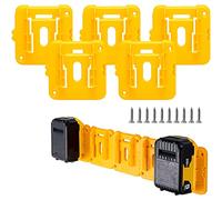 AoHao Lot de 5 supports de batterie compatibles avec batterie de De-w-alt 20 V en plastique au lithium - Avec vis pour atelier de garage