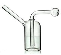 Aoheuo Mini Pipe de Bong de Pipe de Mini Verre Bong 12cm Mini Pipe de tabagisme de narguilé (Clair)