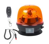 AOHEWEI Feu clignotant LED ambre rechargeable, lumière d'avertissement d'urgence magnétique sans fil 12V/24V pour véhicules avec télécommande pour camions remorques tracteurs fourgons élévateurs