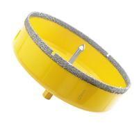 Aohhy Scie Cloche Diamantée de 125mm avec Foret Guidage, Professionnelle Foret Trépan Diamant pour Carrelage, Porcelaine, Verre, Marbre et Céramique