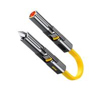 AOHI 240W Cable USB-C to USB-C Short 20cm,Câble 3-en-1 pour Outils EDC avec Allume-étincelles et Coupe-fil en titane, Câble compact Prometheus pour MacBook, Ordinateur portable, Tablette, Smartphone