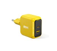 AOHI Magcube Chargeur USB C 67W GaN+ PD,Bloc de Chargeur Rapide,Design Compact,Compatible avec MacBook Pro/Air, iPad Pro, Galaxy S25/S24, iPhone 17/16 série, Jaune