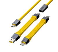 AOHI The Future 4 in 1 USB4 Cable Set, 240W PD3.1 Fast Charging Cable Set,40 Gbps Data Transfer, 8K HD Display for iPhone 15/MacBook Pro/Type-C Laptop/Hub/Docking