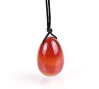 AOHRO Cristal Naturel Brut Agate Naturelle Oeuf Yoni Massage Outil Ensemble Pierre Cristal Cornaline Boule Kegel Exercice, Perceuse 40x25 (Color : Drill 30x20)