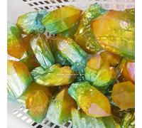 AOHRO Cristal Naturel Brut Aura Naturelle Pierre Brute Cristal Pierre Précieuse Brute Affichage À La Maison Coloré Décoratif Bijoux en Cristal Blanc - (Couleur: Jaune Clair, Taille: random1pcs)