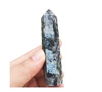 AOHRO Cristal Naturel Brut for Larvikite Blue Pearl Granite Point Obélisque Cristal Poli PINGJIUYIN