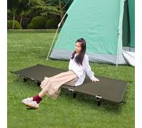 Aohuada 190 x 65 x 15 cm - Tente pliante - Lit de camping portable - Lit de camping pliable jusqu'à 150 kg - Lit de camping pour pique-nique, camping, camp de base, trekking, chasse, road trips - Vert
