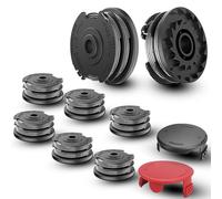 Aohuyergai Bobine Fil Coupe Bordure ø1. 6mm Longueur 6.1,Convient Pour DéBroussailleuse Bosch Art 30-36 Li,Art 24/24+ / 27/27+ / 30/30+,Advanced Grasscut 36 (8 bobines+ 2 couvercle)