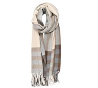 Aohyue Écharpe Femme Hiver Chaud - Pashmina en Cachemire Imitation à Carreaux Multicolore avec Franges - Châle Épais et Doux pour Femme, Parfait pour Noël ou Anniversaire