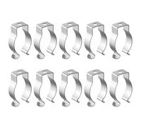 Aohyue Lot de 10 Lampe-Clip Socket Support de Douille, Patte de Fixation pour Tube, Pinces à Ressort en Acier à Ressort, 35-40 mm, Adapté Aux Tubes de Lampes et Aux Lampes Fluorescentes