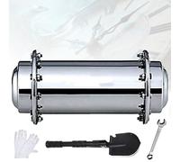 AOICXB Capsule temporelle en Acier Inoxydable étanche, conteneur à enterrer, Solution de Rangement d'avenir, Accessoires de Rangement, 5 Tailles(10 * 26cm)