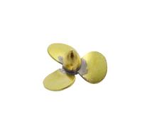 AOICXB Hélice à pales, Pale d'hélice, hélice à 3 pales en cuivre for Bateaux RC, Compatible avec Un Arbre de 2 mm, Options Gauche et Droite Disponibles en Tailles 12 mm, 14 mm, 16 mm et 23 mm