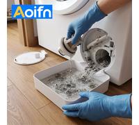 Aoifn Bac de drainage pour lave-linge, Plateau collecteur d'eau pour lave-linge à chargement frontal, Outil de protection contre les déversements au sol pour la lessive Kit 6 for SAMSUNG