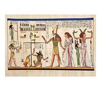 Aoihrraan 1,5x1m Toile de Fond de l'Egypte Ancienne Scène Mythologie Dieux Pharaons Hiéroglyphique Temple Mural Photographie Fond pour Voyage Vacances Fête Décoration Fournitures Photo Studio Props