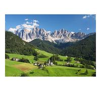 Aoihrraan 2,2x1,5m Européen Alpes Paysage Toile De Fond Suisse Montagnes Vert Forêt Prairie Bleu Ciel Resort Photographie Fond Fond D'Écran Vacances Voyage Parti Mariage Portrait Photo Studio Prop