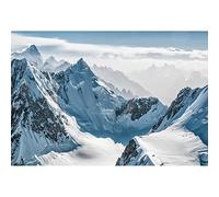 Aoihrraan 2,2x1,5m Neige Montagnes Toile de Fond Colline Iceberg Paysage de Neige Ciel Nature Scène Hiver Merveilles Photographie Fond Vacances Voyage Extérieur Fête Enfants Adultes Photo Accessoires