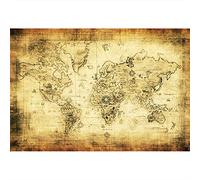 Aoihrraan 2,2x1,5m Vintage Monde Carte Photographie Toile de Fond Boussole Vintage Trésor Chasse Parchemin Carte Fond Garçons Chambre Décor Bienvenue Aventure Attente Anniversaire Fête Photo Props