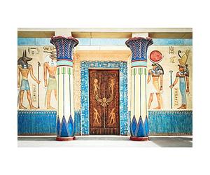 Aoihrraan 3,5x2,5m Toile de Fond de l'Égypte Ancienne Architecture égyptienne Sphinx Pierre Pilier Mural Photographie Fond Vacances Voyage Vacances Culture Histoire Artistique Portrait Photo Prop