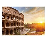 Aoihrraan 3x2,5m Colisée Romain Antique Toile Fond Bâtiments Européens D'Époque Ruines Italiennes Sunset Street Fond Photographie Amoureux Lune Miel Voyage Repère Adultes Accessoires Studio Photo