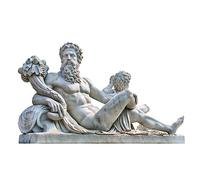 Aoihrraan 3x2,5m Zeus Statue Toile de Fond Mythologie Grecque Antique Dieu Sculpture Grèce Historique Patrimoine Culturel Photographie Fond Enfants Adultes Voyage Portrait Artistique Photo Prop
