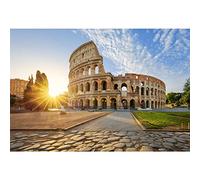 Aoihrraan 3x2m Colisée Toile de Fond Italie Rome Antique Histoire Civilisation Bâtiment Photographie Fond Vacances Voyage Mariage Vacances Enfants Adultes Portrait Artistique Accessoires Photo
