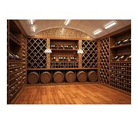 Aoihrraan 3x2m Vin Cave Toile de Fond Vintage Luxe Cave Privée Bois Meuble de Rangement Chambre Intérieur Photographie Fond Famille Carnaval Fête Décor Adultes Artistique Portrait Photo Props