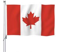 Aoihrraan Drapeau Du Canada 80x120cm Double Face Couleurs Vives Drapeau Du Canada Célébration En Plein Air Maison Jardin Porche Décoration Drapeau