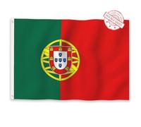 Aoihrraan Drapeau Du Portugal 80x120cm Double Face Drapeau Du Portugal Célébration En Plein Air Bannière Maison Jardin Porche Parti Décoration Drapeau Avec 2 Oeillets Solides