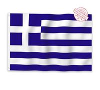 Aoihrraan Drapeau Grec 80x120cm Double Face Drapeau Grec Célébration En Plein Air Bannière Maison Jardin Porche Parti Décoration Drapeau