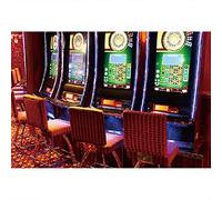 Aoihrraan Toile De Fond Machines À Sous 2,2x1,5m - Hall De Jeu Casino Las Vegas - Accessoire Photo Pour Anniversaire, Soirée Adulte, Portrait